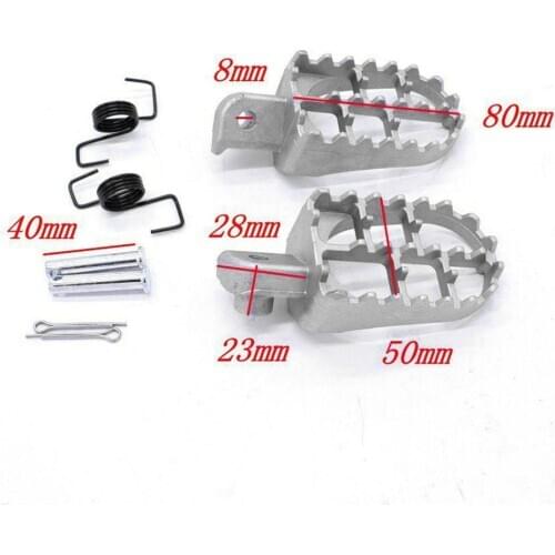 Footrest Footpegs Assembly for Yamaha PW50 PW80 for Honda XR50 XR70 CRF 50/70/80/100 Pit Dirt Bike
