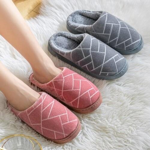PVC Soft Anti-slip Indoor Floor Women Men Shoes Woman Slippers Bedroom Lovers Winter Slides Warm Home Unisex Slippers House