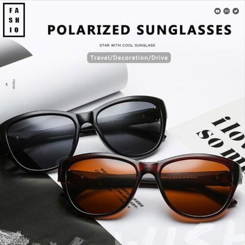 Lady Elegant Luxury Brand Design Cat Eye Polarized Sunglasses Men Women Sun Glasses Female Driving Eyewear Oculos De Sol New