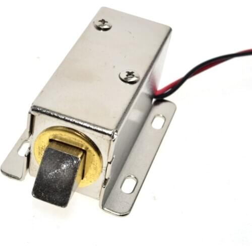 Suq DC 12V Electric Solenoid Lock Tongue Upward Assembly for Door Cabinet Drawer