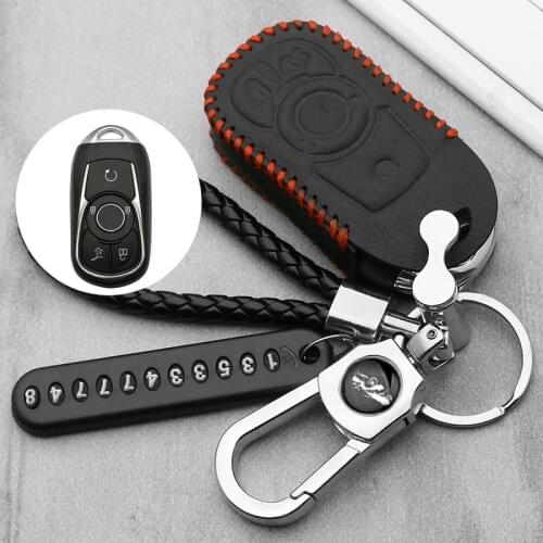 Luminous Leather Car Key Cover Case Holder For Buick Envision Vervno GS 20T 28T Encore NEW LACROSSE Opel Astra k Accessories
