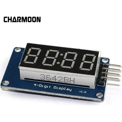 TM1637 0.36" 4-Digit LED Display WhiteTube Decimal 7 Segments Clock Double Dots Module For Arduino