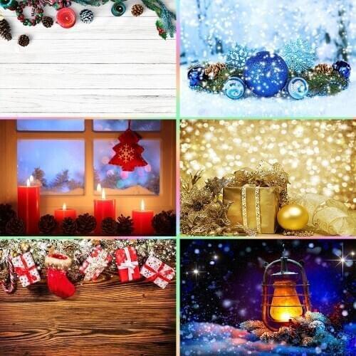 Christmas Pine Cones Wood Board Photo Studio Backgrounds Vinyl Photography Backdrops for Baby Children Food Cake Photo shooting