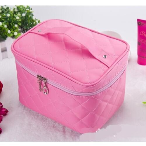 Cosmetic Box New Quilted Professional Cosmetic Bag Womens Large Capacity Storage Handbag Travel Toiletry Makeup Bag Sac