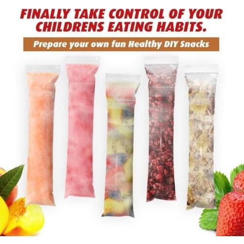 1 PC Transparent Ice Cream Bag Popsicle Plastic Pouch Cake Bread Chocolate Package Bag Disposable Ice-making Bags Pouch