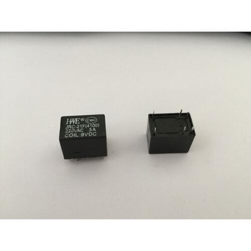 10pcs Miniature PCB Relay JRC-21F 4100 DC 9V 6 Pins 3A