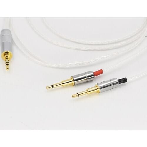 2.5mm 8core Silver Plated Headphone Upgrade Cable for HE1000 HE400S HE560 Oppo PM-1 PM-2