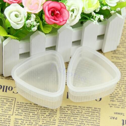2 Pcs DIY Form Sushi Mold Onigiri Rice Ball Bento Press Maker Mold Tool