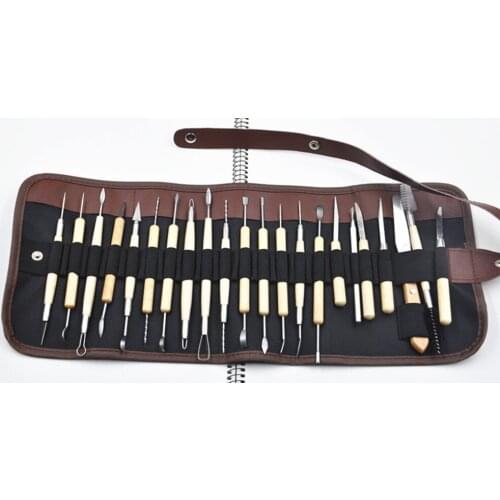 22pcs Silicone Rubber Shaper Pottery Clay Sculpture Carving Fimo Modeling Tool Set