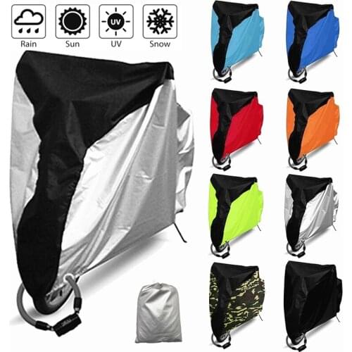 24-29 inch 190T Bike Cover Rainproof Dustproof Car Cover UV Protection Practical Outdoor Rain Cover for Bicycle