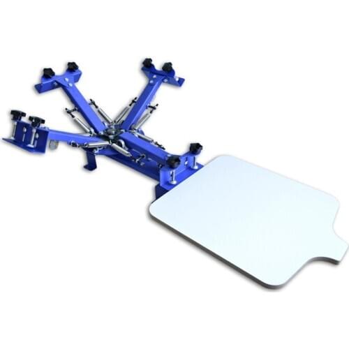 4-color 1-station Screen Printing Machine Manual Screen Printing Machine Cloth Manual Hand Printing Table SPE-41M