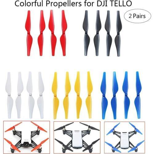 4Pcs Quick Release Propeller Guards Colourful TELLO Propellers for DJI TELLO Replacement Lightweight Prop Blade