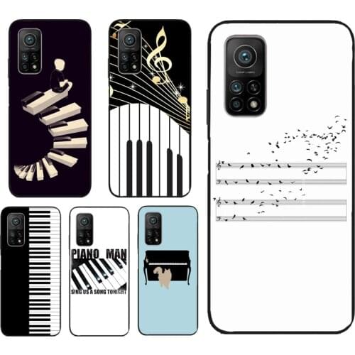Piano Keys Music Case For POCO M3 Pro F3 X3 Pro Cover For Xiaomi Mi11 11Lite 11Pro Mi 10T Pro Note 10 Lite