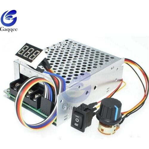 Digital Display 0~100% adjustable DC 10-50V 40A DC Motor Speed Controller PWM 12V 24V 48V 2000W MAX 60A Reversible
