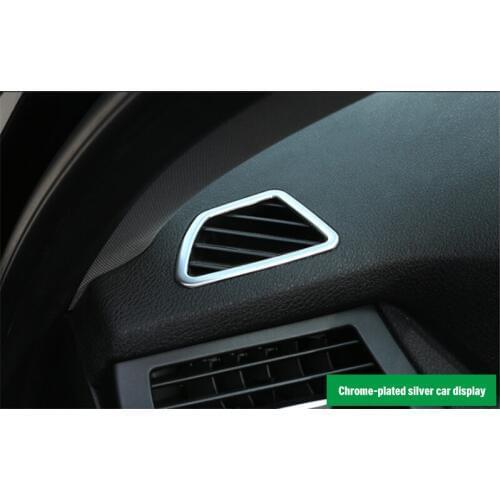 For BMW X5 E70 X6 E71 E72 2008-2013 ABS chrome Dashboard panel AC vent decorative frame 2pcs