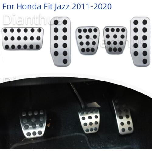 For Honda Fit Jazz 2011-2020 Car Accelerator Gas Brake Foot Pedal Cover Pad AT MT Pedal Accessories 2019 2018 2017 2016 2015 201