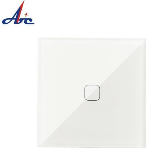 EU 1 Way Remote Touch Switch Wall Light Touch 86*86*33mm Screen Switch Wireless 2 Way Remote control Wall Touch Switch