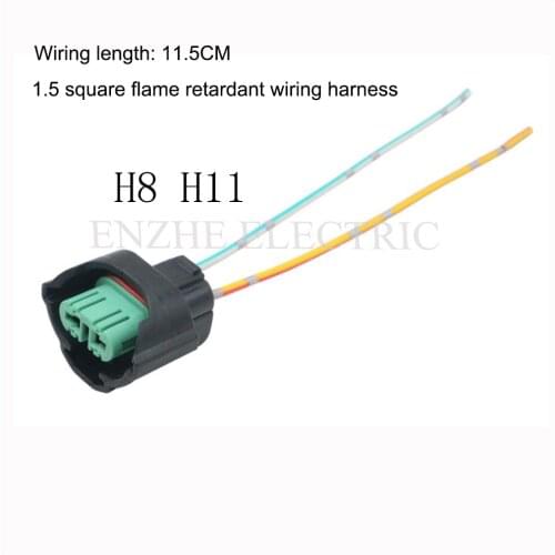 H1H3 H4 H7 H8 H11H9 car headlight fog lamp 9005 9006 high temperature resistant ceramic socket plug lamp holder light bulb relay