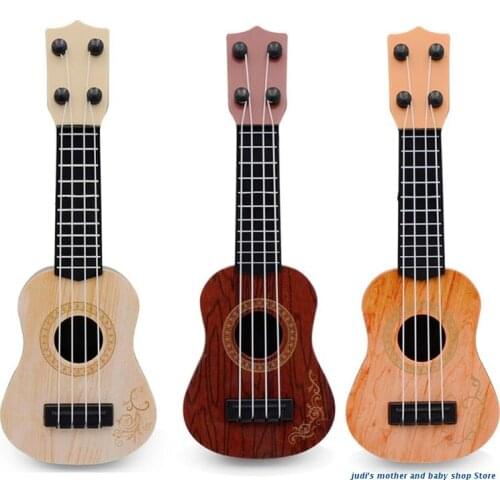 67JC Mini Guitar Ukulele Toy for Kids Children Musical Instruments Educational Toys for Beginner 4 Strings Keep Tones