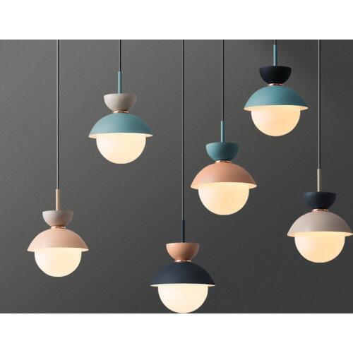 Nordic Creative Bedroom Pendent Lamp Colour Restaurant Dining Room Children Room Pendent Lightis Cafe Bar Shop Lighting Fixture