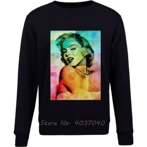Marilyn Monroe Neon Multicolor Hoodies Fashion Classic Loose Men Pullovers Sweatshirt Harajuku Streetwear