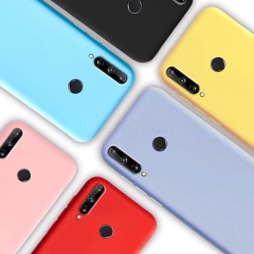 Matte Silicone Case For Huawei Y6P 2020 Frosted Cover Y6 P 2020 Case For Huawei Y6P 2020 Case Cover For Y6P 2020 Funda coupe