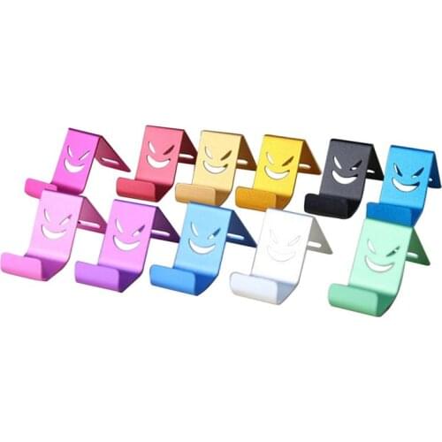Mini Phone Holder Metal Bracket Devil Smiley Universal Support Mobile Phone Stand Bag Cell Case for iPhone 11 for Xiaomi