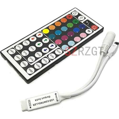 DC5-24V 44Key Mini IR Remote Controller For Flexible Tape SMD3528 5050 RGB LED Strip Lights