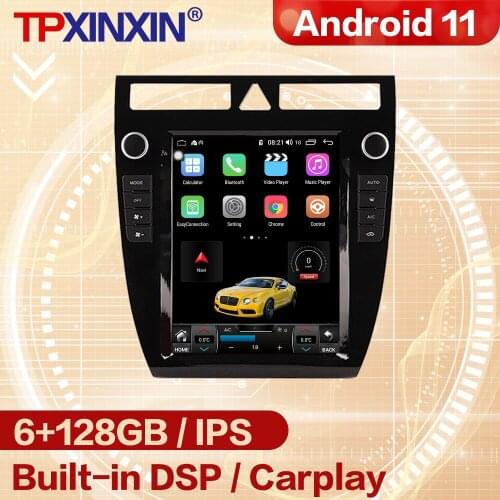 128GB Carplay Tesla Screen Android 11 Multimedia Player For Audi A6 1999 2000 2001 2002 2003 GPS Radio Receiver Player Head Unit
