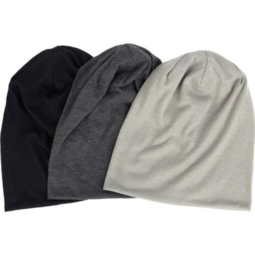 Solid Spring Polyester Men/Women Unisex Beanies Caps Casual Beanie Hats For Women Skullies Beanies Thin Cap
