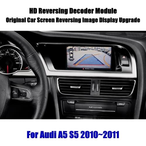 HD Reverse Reversing Parking Camera For Audi A5 S5 2010-2020 Car Rear View Rearview Backup Cam Decoder Accessories Alarm System