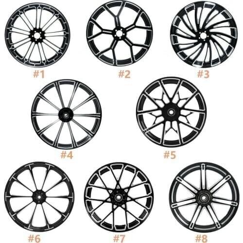 Motorcycle 21'' x 3.5'' Front Wheel Rim Hub Single/Dual Disc For Harley Touring Models Road King 2008-2020 non ABS models
