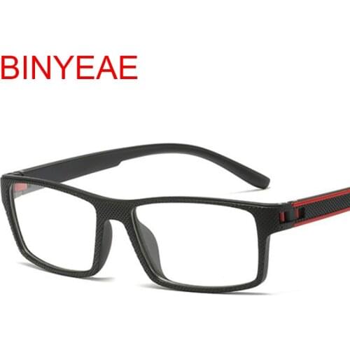 Casual Rectangle Eyeglasses For Men Vintage Fashion Square Myopia Reading Eyewear Frames Transparent Glasses No Prescription