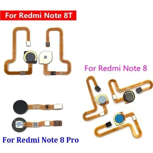 5Pcs/lot Fingerprint Sensor Scanner Touch ID Connecter Flex Cable For Xiaomi Redmi Note 8T 8 Pro
