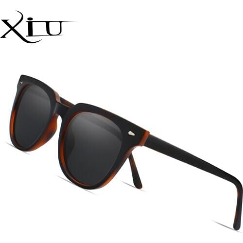 XIU TR90 Sunglasses Men Polarized Candy Color Fashion Tinted Sun Glasses for Women Korean Style UV400 Yellow Blue Pink