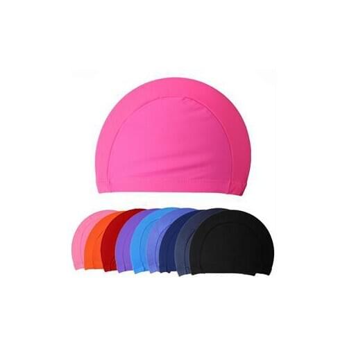 Stylish Flexible Light Durable Rubber Sweatproof Sunscreen Pool Cap For Adults Long Hair package Sports Swim Hat Cycling Caps