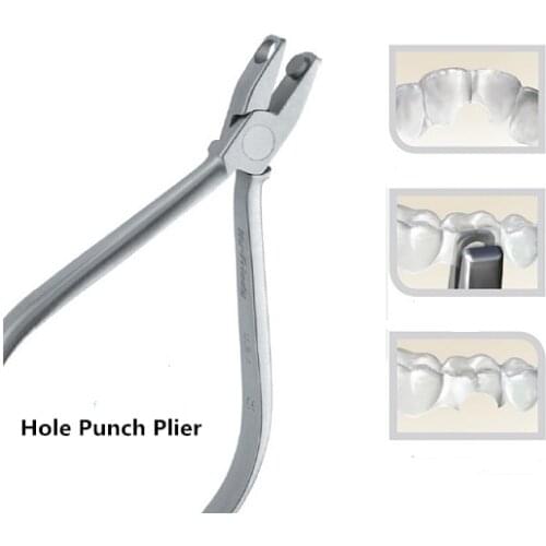 MoonCut Dental Orthodontic Retainer Plier Hole Punch Invisable Brace Bracket Clear Aligner Trainer Thermal Forming