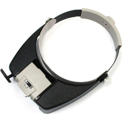 LED Lamp Light Headband Jewelry Magnifying Glass Head Loupe Reading Magnifier Headband Magnifying Glass Lens Visor