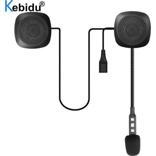 T2 Bluetooth 5.0 Moto Helmet Headset Wireless Handsfree Music Speaker Headphones with Sponge Support Siri For Motorcycle