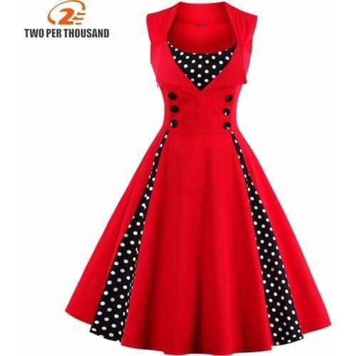 Two Per Thousand Polka Dot Dresses