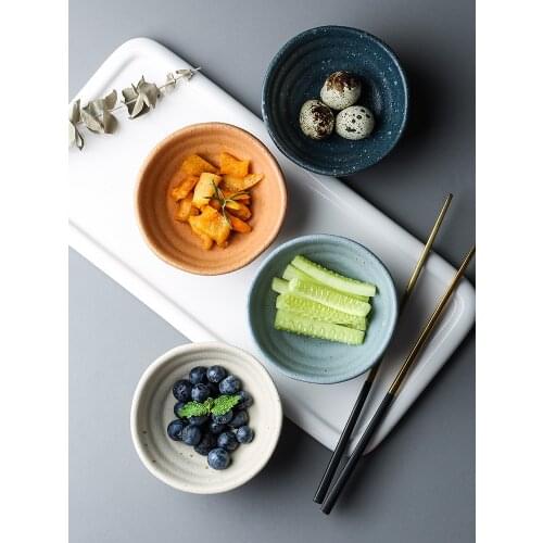 Japanese-style dipping dish soy sauce dish small dish household seasoning dish personalized tableware retro seasoning small bowl