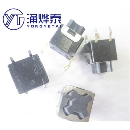 YYT 10PCS SKPFAAA010 touch switch 8*8*10 in-line 4-pin silent mute button micro-movement