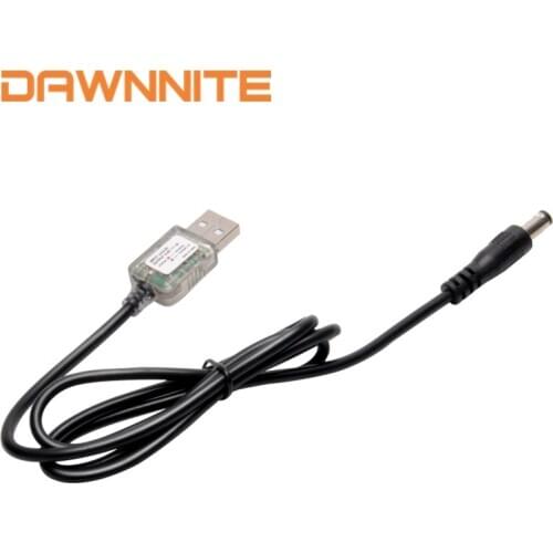 Original DAWNNITE USB to DC Charging Cable Charge for Bicycle Light Battery Pack Head Lamp Power Bank 5V Input 8.4V Output