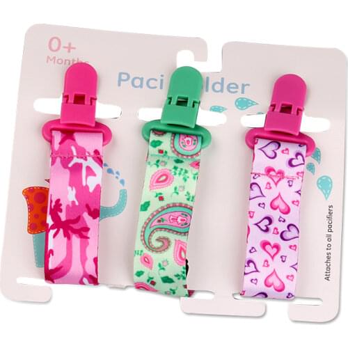 3 Pcs/Set Pacifier Clip Dummy Nipple attache Holder Nipples Chain Baby Pacifier Clips Children For Pacifier Holder Clip