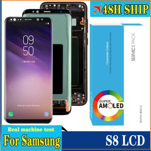5.8 inch Super Amoled Display SAMSUNG Galaxy S8 G950F G950FD LCD Touch Screen Digitizer Assembly Repair parts