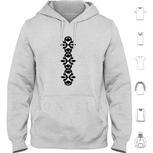 Evil Eye Totem Hoodies Long Sleeve Totem One Eyed Abstract Evil Eye Security Harm Evil Black White