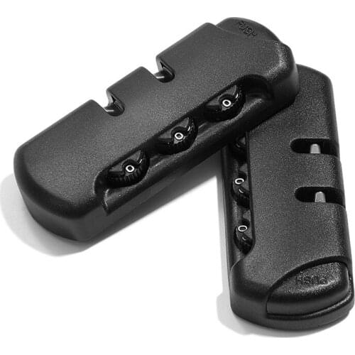 1pcs Plastic 3 Digit Combination Padlock Secure Accessories Lock Luggage Suitcase Travel Bag Code Lock Black 8.3x3.2cm