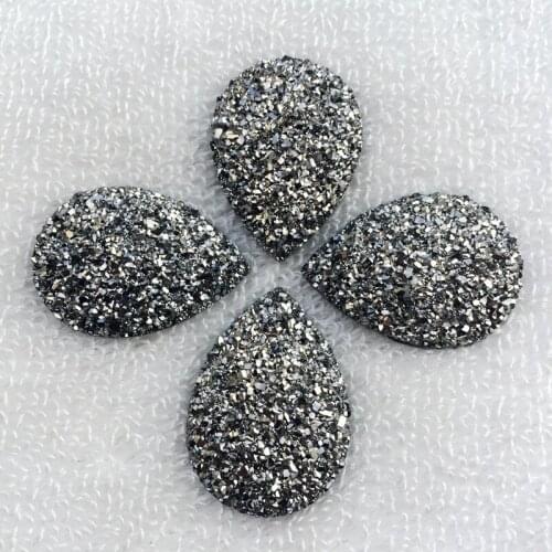 10pcs Mineral surface Resin Tear drop Rhinestones Applique Strass Non Sewing Crystal Flat Back Stones -HS96