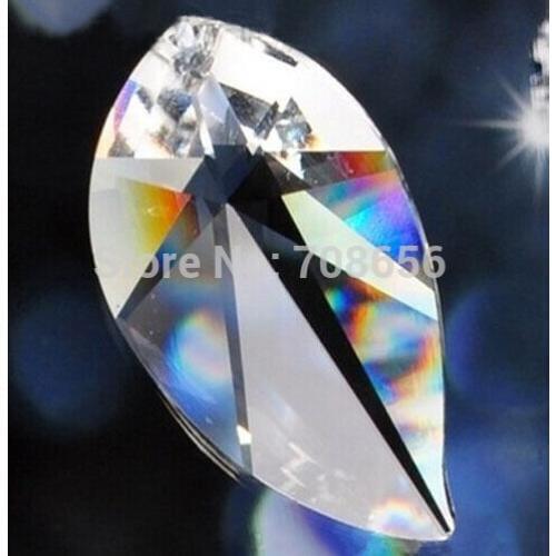 15pc Clear Chandelier Glass Crystals Lamp Prisms Parts Hanging Drops Pendants 50mm