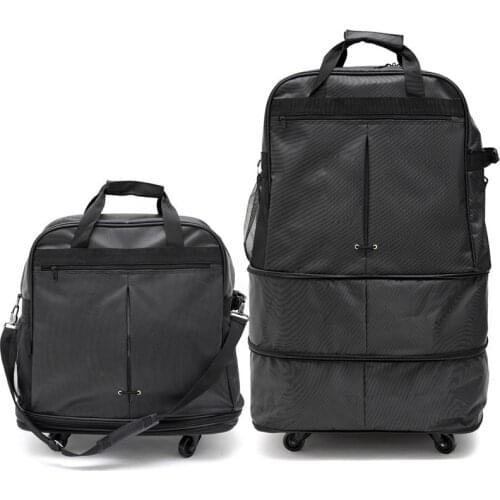 158 air package Oxford cloth duffle large capacity travel with wheel back pull dual-use collapsible luggage